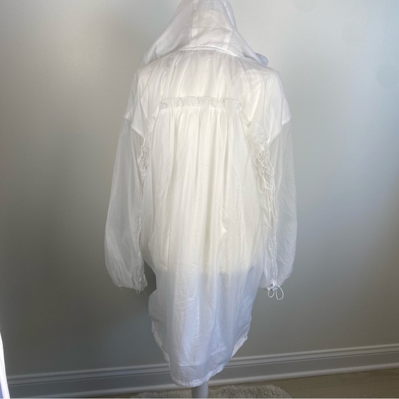 NWT Free people FP movement white lightweight anorak windbreaker long jacket XS - Picture 13 of 13